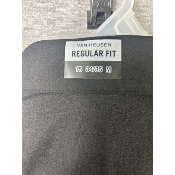 BNWT Van Heusen Men's /Regular-Fit /Dress Shirt /Black /15-15.5 / 34/35 Medium - Picture 8 of 10